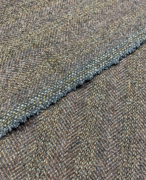 Твид елка меланж беж\сирень