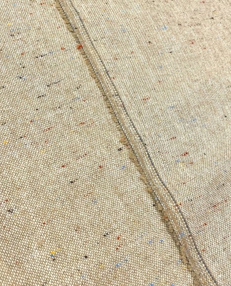 Костюмный твид меланж цветн. св. беж