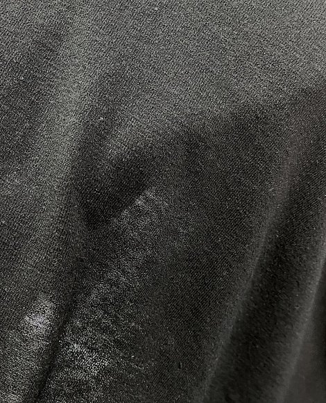 Трикотаж тонкий меланж черный